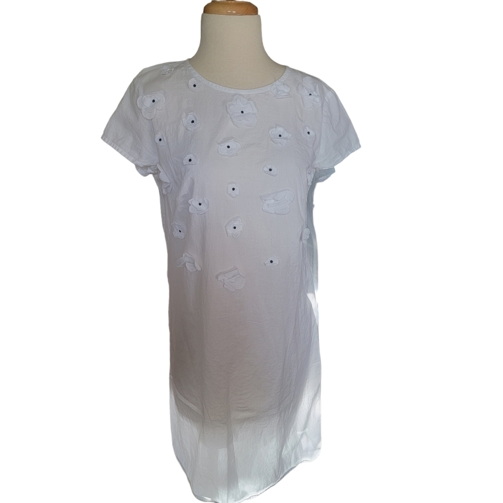 Agnes B. Paris white shift dress size 6